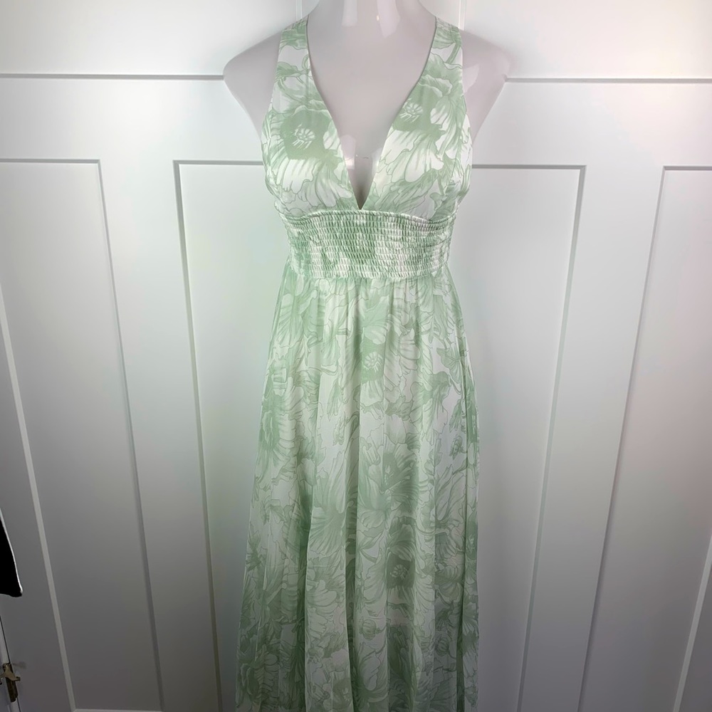 Baltic Born Sage Floral Maxi Dress
